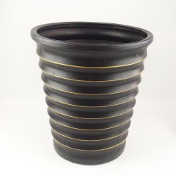 VASO PLASTICO PRETO MED - Ref. 295-D