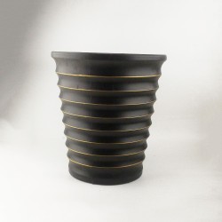 VASO PLASTICO PRETO GRD -...