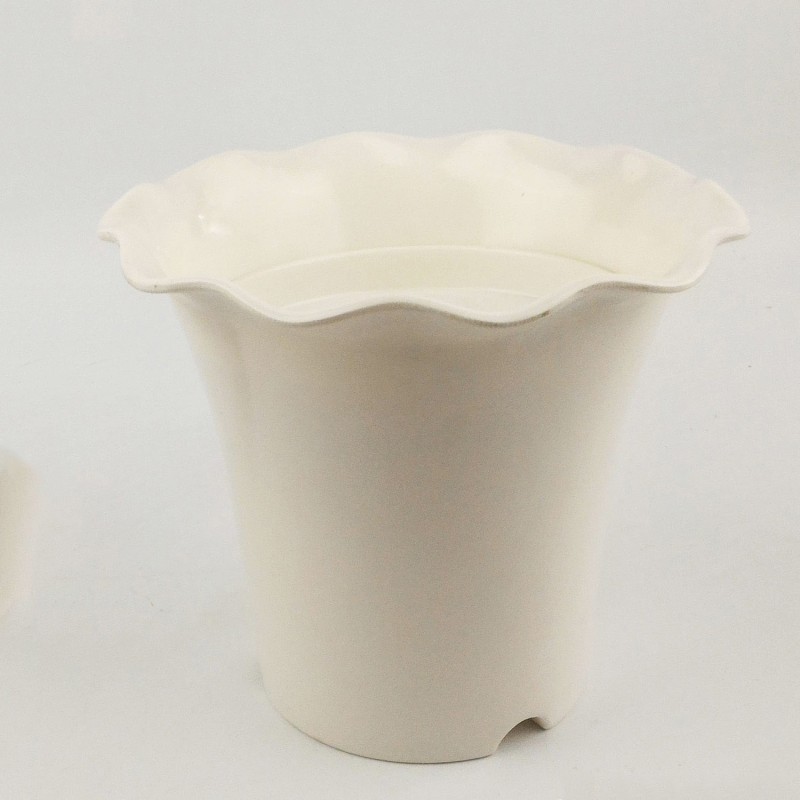 VASO PLASTICO TULIPA GRD BRANCO - Ref. 1036-B