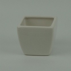 VASO PORCELANA QUADRADO MED...