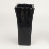 VASO PORCELANA QUAD BOCA LARGA PRETO - Ref. 3218B