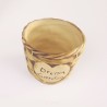 VASO PORCELANA MARROM CESTO REDONDO - Ref. 338-6M