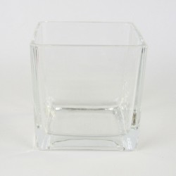 VASO VIDRO CUBO 10X10 -...