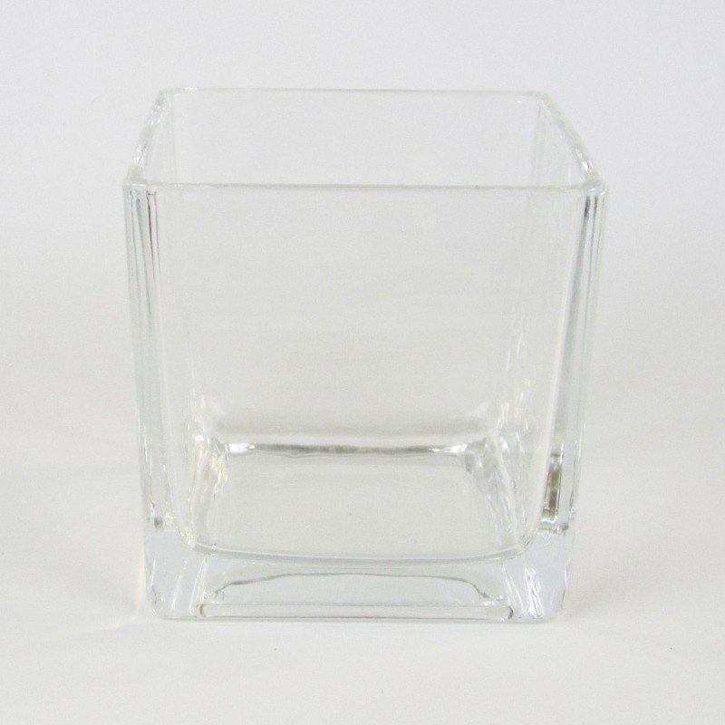 VASO VIDRO CUBO 10X10 - Ref. 10X10FG