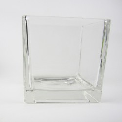 VASO VIDRO CUBO 15X15 -...