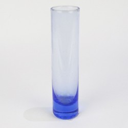 VASO VIDRO TUBO AZUL - Ref....