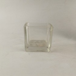 VASO VIDRO 5X5 CUBO - Ref. 5X5FG