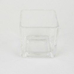 VASO VIDRO 6X6 CUBO B10688...