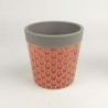 VASO PORC. RED. RETO MED C/ ESTAMPA COLMEIA - Ref. 6028-2