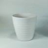 VASO PLASTICO REDONDO Y35-2 BRANCO - Ref. Y35-2-B