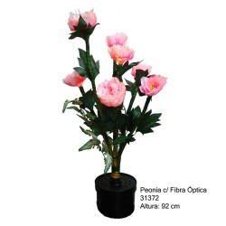 PEONIA C/ FIBRA DE LUZ 92CM...