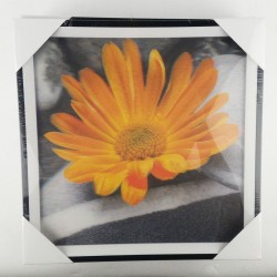 QUADRO MADEIRA FLORES EM 3D 30X30 - Ref. 8316-1-3D